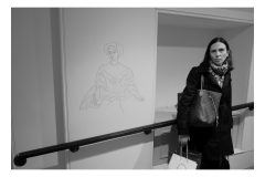 Woman & Wall Drawing